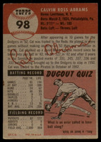 1953 Topps #98 Cal Abrams DP Excellent  ID: 137325