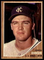 1962 Topps #82 Deron Johnson Near Mint  ID: 194689