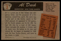 1955 Bowman #2 Alvin Dark UER Excellent  ID: 182672