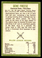 1963 Fleer #33 Gene Freese EX Excellent  ID: 114843