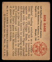 1950 Bowman #54 Bob Gage Very Good  ID: 151791