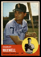 1963 Topps # 86 Charlie Maxwell Signed Auto Autograph 