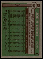 1976 Topps #273 Joe Niekro Signed Auto Autograph 