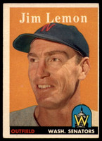 1958 Topps #15 Jim Lemon EX++ Excellent++  ID: 103970