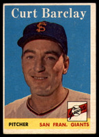 1958 Topps #21 Curt Barclay EX++ Excellent++ 