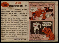 1957 Topps #20 Lou Creekmur Excellent+  ID: 199774