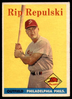 1958 Topps #14 Rip Repulski Excellent+  ID: 138618