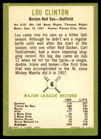 1963 Fleer #  6 Lou Clinton Excellent 