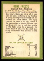 1963 Fleer #33 Gene Freese Excellent 