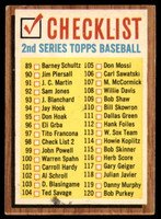 1962 Topps #98 Checklist 89-176 EX++ Excellent++  ID: 110740