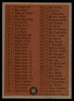 1962 Topps #98 Checklist 89-176 EX++ Excellent++  ID: 110740