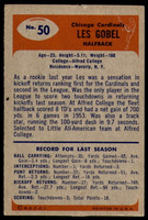 1955 Bowman #50 Les Gobel Very Good  ID: 225546