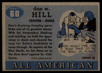 1955 Topps All American #60 Tiger Hill VG Very Good  ID: 116780