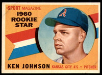 1960 Topps #135 Ken Johnson RS Very Good RC Rookie  ID: 239876