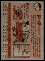 1958 Topps #22 Hal Naragon EX Excellent 