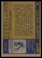 1971-72 Topps # 58 Calvin Murphy DP Near Mint  ID: 158287