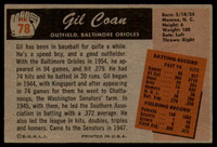 1955 Bowman #78 Gil Coan EX Excellent 