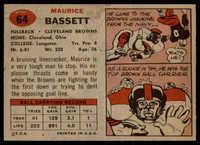 1957 Topps #64 Maurice Bassett Very Good 