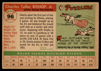 1955 Topps #96 Charlie Bishop EX Excellent 