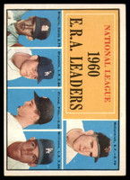 1961 Topps #45 McCormick/Don Drysdale/Friend/Williams NL E.R.A. Leaders EX/NM 