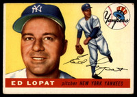 1955 Topps #109 Ed Lopat VG/EX Very Good/Excellent  ID: 103059