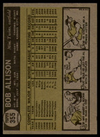 1961 Topps #355 Bob Allison Ex-Mint  ID: 168855