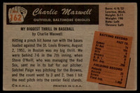 1955 Bowman #162 Charlie Maxwell EX++ Excellent++ 