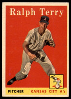 1958 Topps #169 Ralph Terry UER Excellent+  ID: 138684