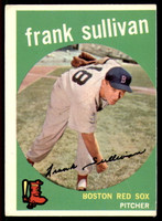 1959 Topps #323 Frank Sullivan Very Good 