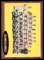1962 Topps #132 Los Angeles Angels Team Card EX++ Excellent++  ID: 110813