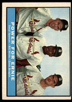 1961 Topps #451 Daryl Spencer/Bill White/Ernie Broglio Power For Ernie Ex-Mint  ID: 156392