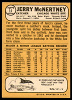 1968 Topps # 14 Jerry McNertney Ex-Mint  ID: 244961