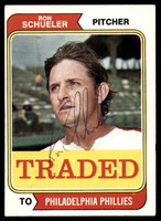 1974 Topps Traded #544 Ron Schueler Signed Auto Autograph 