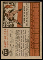 1962 Topps #117 Gary Geiger Excellent+  ID: 194824