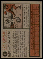 1962 Topps #36 Don Leppert NM Near Mint RC Rookie ID: 110603