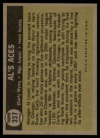 1961 Topps #337 Early Wynn/Al Lopez/Herb Score Al's Aces Excellent+  ID: 155919