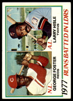 1978 Topps #203 George Foster/Larry Hisle RBI Leaders Near Mint 