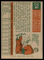 1959 Topps #274 Jerry Kindall Excellent+  ID: 192045