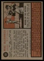 1962 Topps #107 Mike McCormick Excellent+  ID: 169527