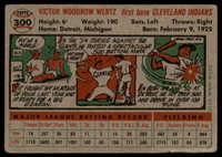 1956 Topps #300 Vic Wertz VG/EX Very Good/Excellent 