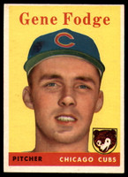 1958 Topps #449 Gene Fodge EX++ Excellent++ RC Rookie ID: 107081