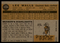 1960 Topps #506 Lee Walls Excellent+  ID: 162381