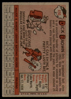 1958 Topps #456 Dick Brown EX++ Excellent++ RC Rookie ID: 107098
