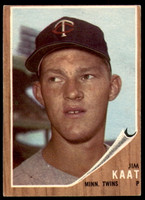 1962 Topps #21 Jim Kaat Excellent+  ID: 194412