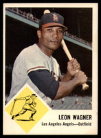 1963 Fleer #21 Leon Wagner EX++ Excellent++ Ink On Back