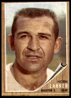 1962 Topps #23 Norm Larker Near Mint  ID: 194425