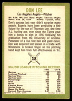 1963 Fleer #18 Don Lee Very Good 