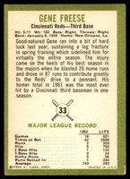 1963 Fleer #33 Gene Freese Very Good  ID: 149642