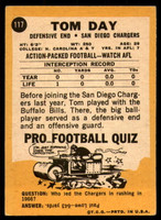 1967 Topps #117 Tom Day Very Good  ID: 217021