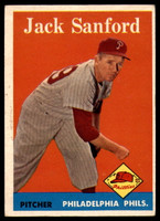 1958 Topps #264 Jack Sanford EX++ Excellent++  ID: 106389